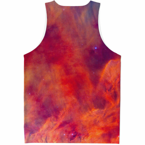 Abstract Nebula Cloud Galaxy Space Print Men's Tank Top