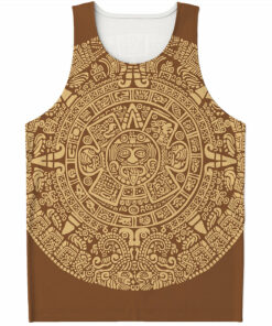 Mayan Calendar Print Men's Tank Top