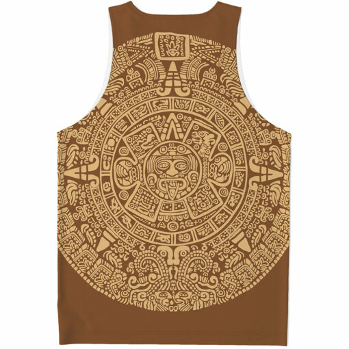 Mayan Calendar Print Men's Tank Top