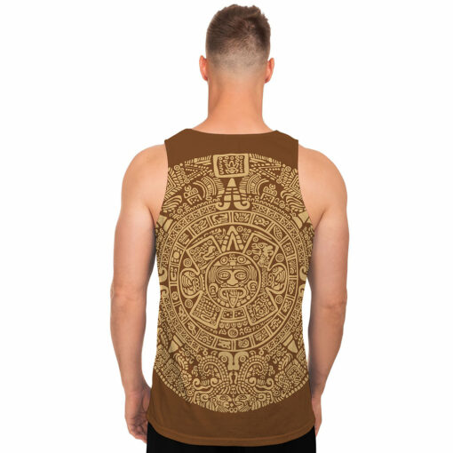Mayan Calendar Print Men's Tank Top
