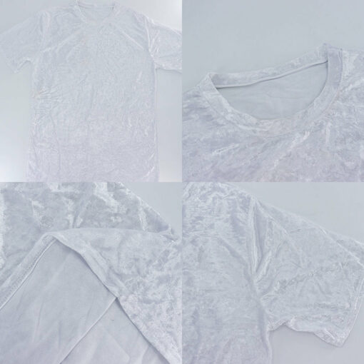 Desert Digital Camo Pattern Print Men's Velvet T-Shirt