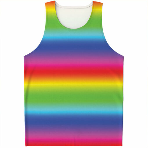 Rainbow Print Men's Tank Top