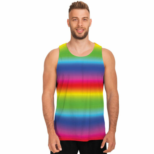 Rainbow Print Men's Tank Top