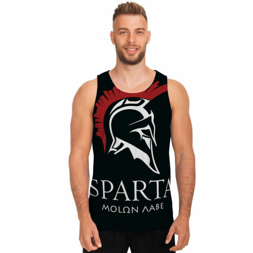Spartan Molon Labe Print Men's Tank Top