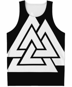 Viking Valknut Symbol Print Men's Tank Top