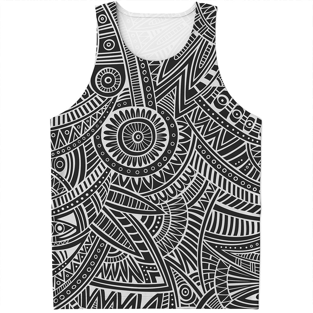 Hawaii Polynesian Tribal Print Men's Tank Top Hawaii Polynesian Tribal Print Men's Tank Top