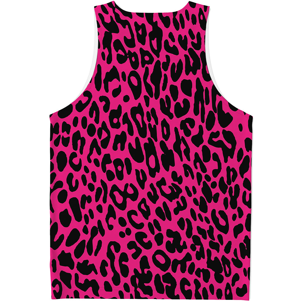 Hot Pink Leopard Print Men's Tank Top Hot Pink Leopard Print Men's Tank Top