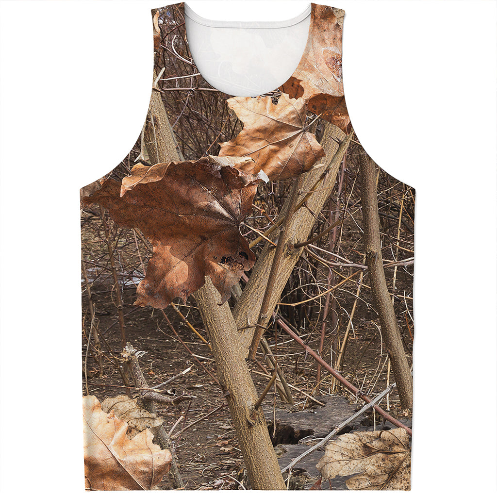 Hunting Camo Pattern Print Men's Tank Top Hunting Camo Pattern Print Men's Tank Top