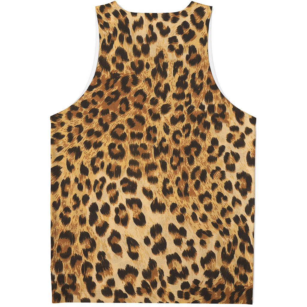 Leopard Pattern Print Men's Tank Top Leopard Pattern Print Men's Tank Top
