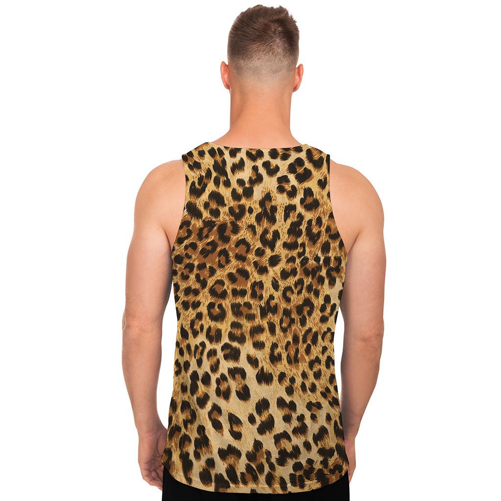 Leopard Pattern Print Men's Tank Top Leopard Pattern Print Men's Tank Top