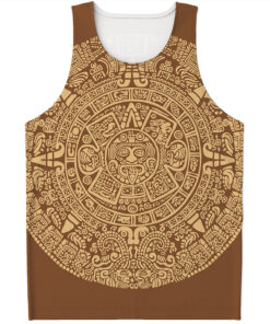 Mayan Calendar Print Men's Tank Top