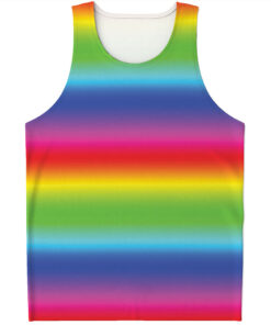 Rainbow Print Men's Tank Top