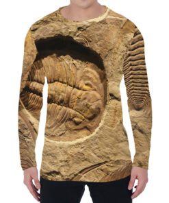 Trilobite Fossil Print Men's Long Sleeve T-Shirt