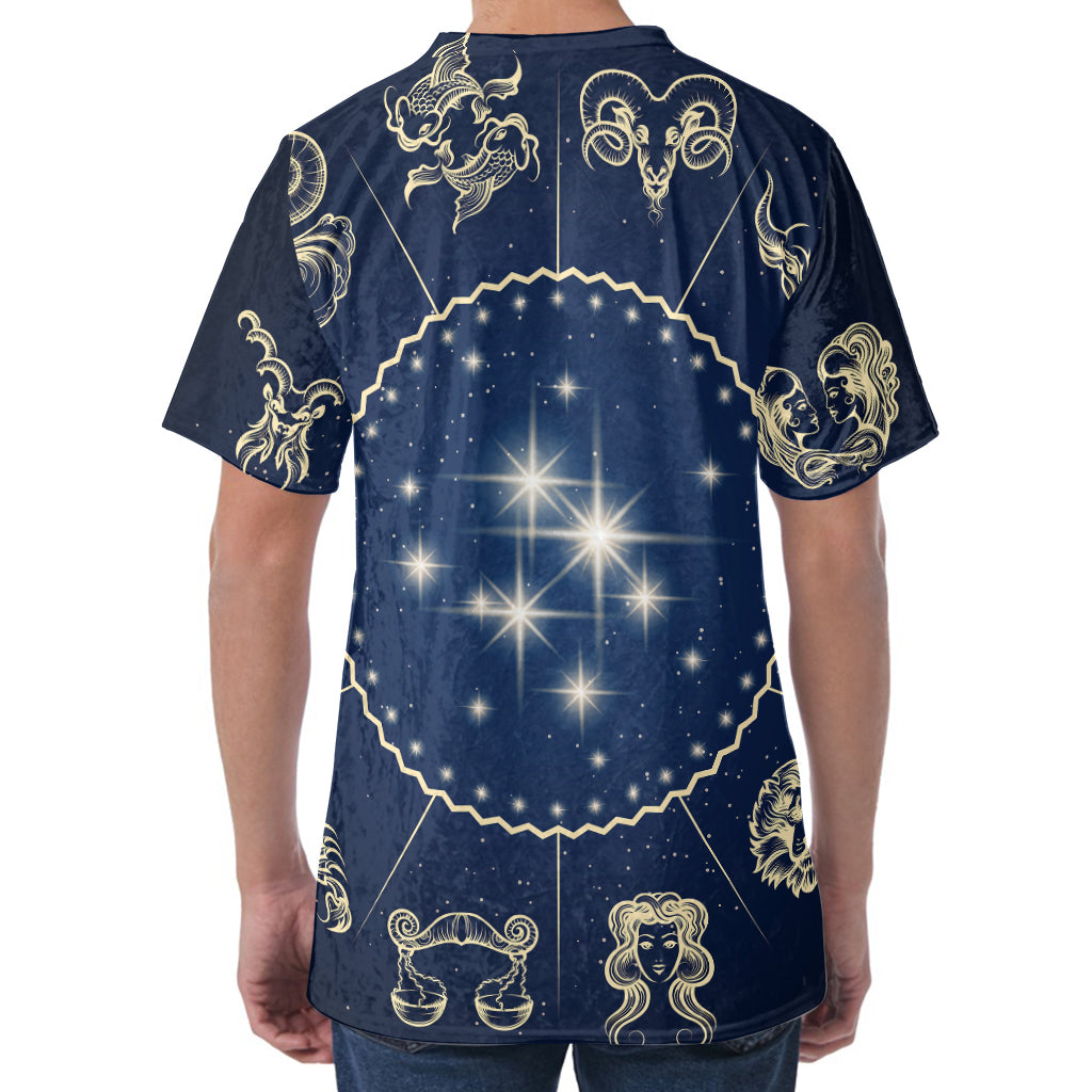 Zodiac Astrology Symbols Print Men's Velvet T-Shirt Zodiac Astrology Symbols Print Men's Velvet T-Shirt