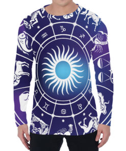 Zodiac Horoscopes Print Men's Long Sleeve T-Shirt